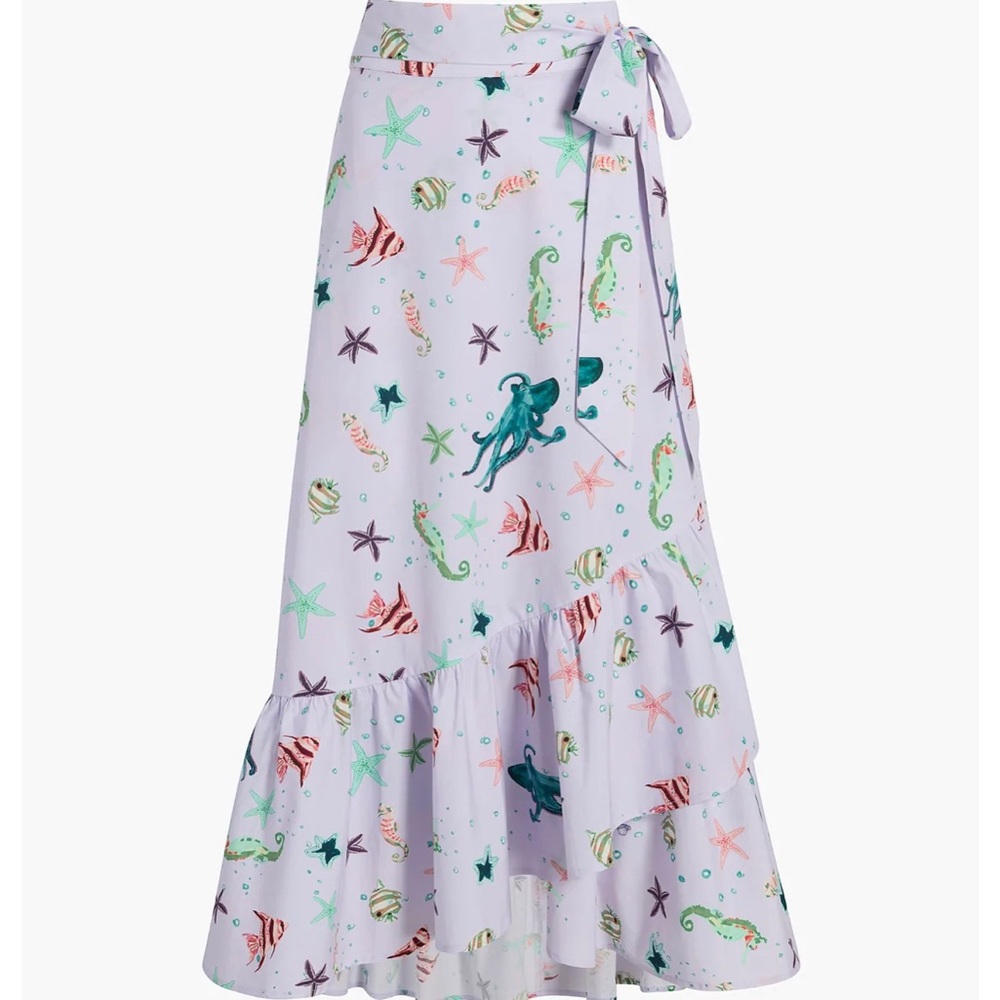 Hill house set: Mirabel skirt in sea creature print
